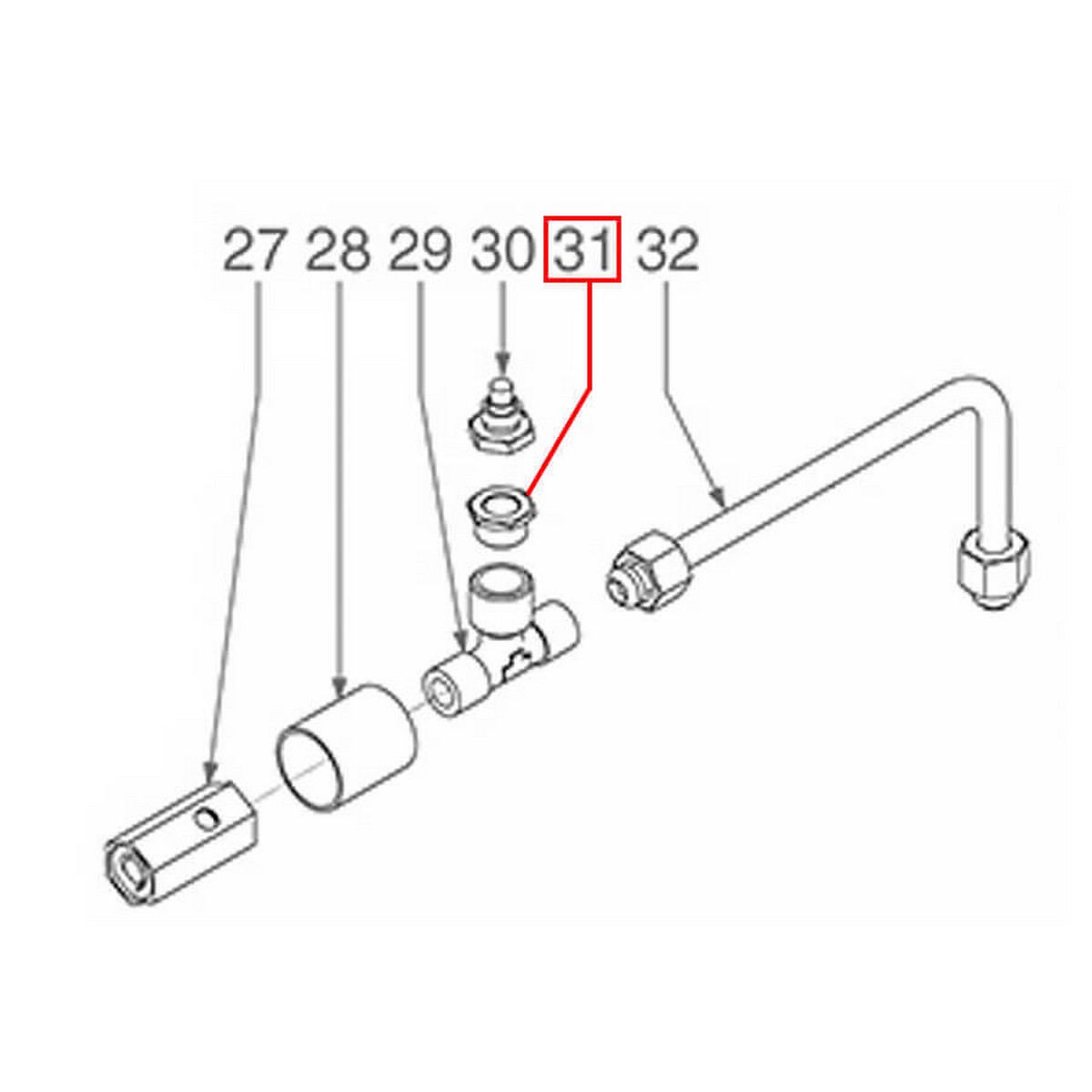 Фитинг-прямой (латунь) 3/8"M-1/4"F 07300099 Арт.6436