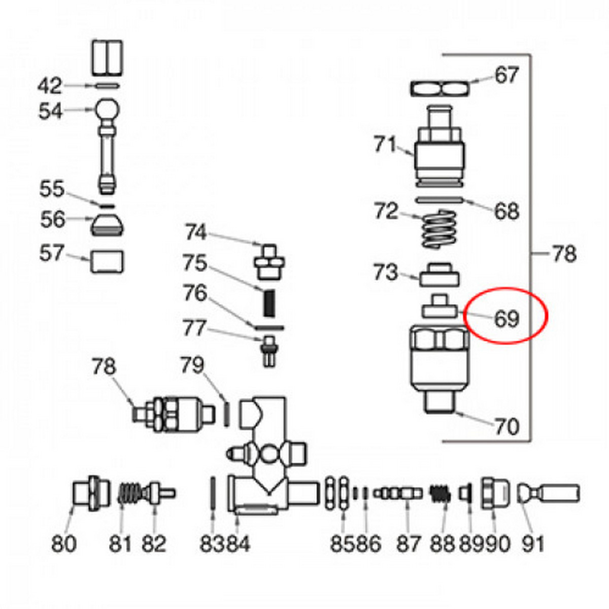 Уплотнитель невозвратного клапана NBR 15/6x10 1186129 Арт.4176
