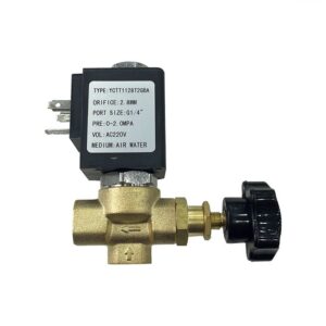 Соленоидный клапан 1/4" 220V 50Hz 2х поз. с регулятором 04100024 (5108021) Арт.2969